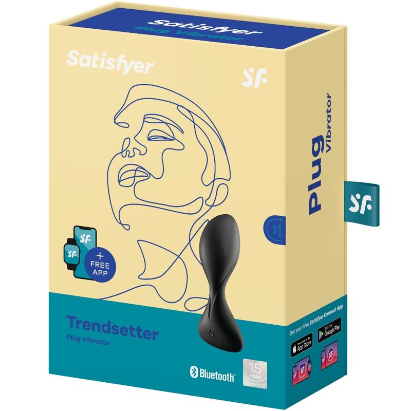 SATISFYER - TRENDSETTER ΔΟΝΟΥΜΕΝΗ ΕΦΑΡΜΟΓΗ ΒΥΣΜΑΤΟΣ ΜΑΥΡΗ