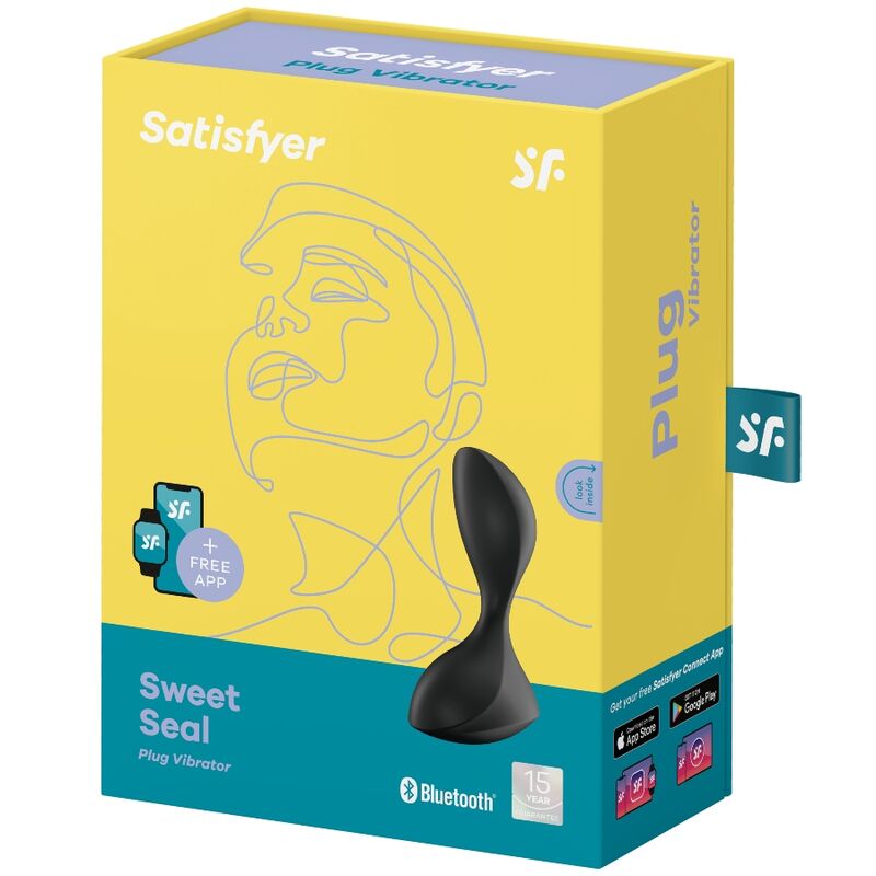 SATISFYER - ΔΟΝΗΤΙΚΟ ΤΑΠΑΚΙ SWEET SEAL ΜΑΥΡΟ