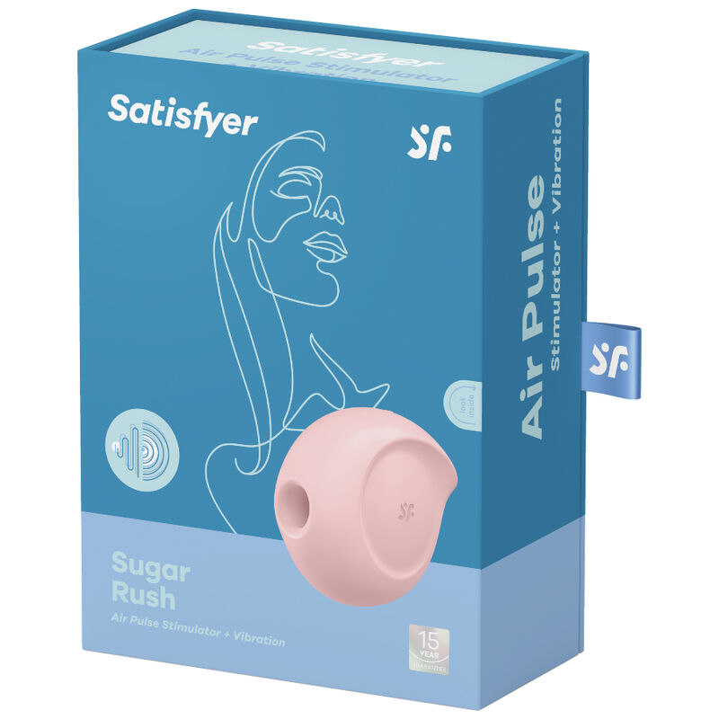 SATISFYER - ΔΙΕΓΕΡΤΗΣ ΠΑΛΜΩΝ ΑΕΡΑ SUGAR RUSH & ΔΟΝΗΤΗΣ ΡΟΖ