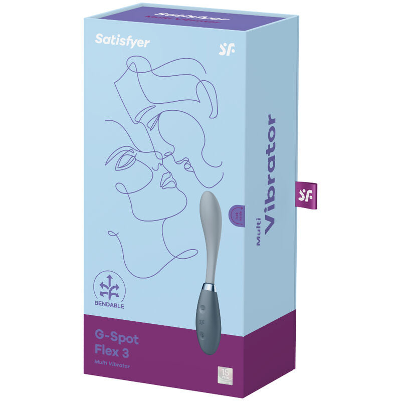 SATISFYER - ΠΟΛΥΔΟΝΗΤΗΣ G-SPOT FLEX 3 ΓΚΡΙ