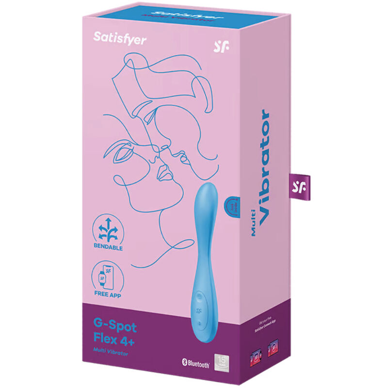 SATISFYER - G-SPOT FLEX 4+ ΠΟΛΥΔΟΝΗΤΙΚΟΣ ΔΟΝΗΤΗΣ ΜΠΛΕ