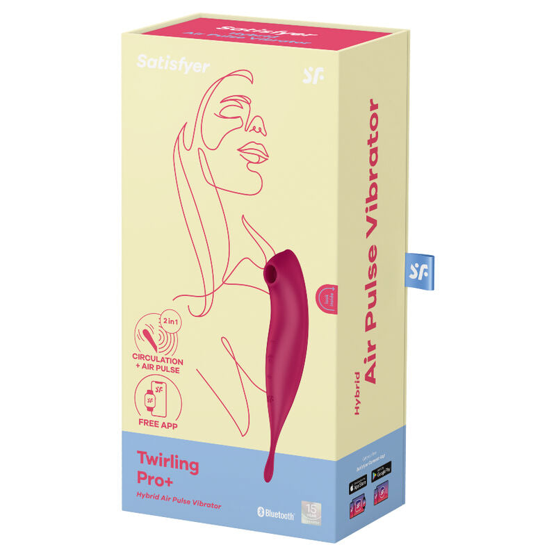 SATISFYER - TWIRLING PRO+ ΔΟΝΗΤΗΣ & ΔΙΕΓΕΡΤΗΣ ΠΑΛΜΩΝ ΑΕΡΑ ΚΟΚΚΙΝΟ