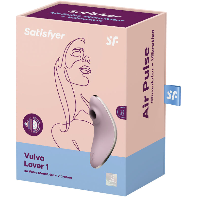 SATISFYER - VULVA LOVER 1 ΔΙΕΓΕΡΤΗΣ ΠΑΛΜΩΝ ΑΕΡΑ & ΔΟΝΗΤΗΣ VIOLET