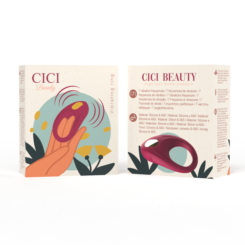CICI BEAUTY - Δαχτυλίδι σιλικόνης υψηλής ποιότητας με δόνηση