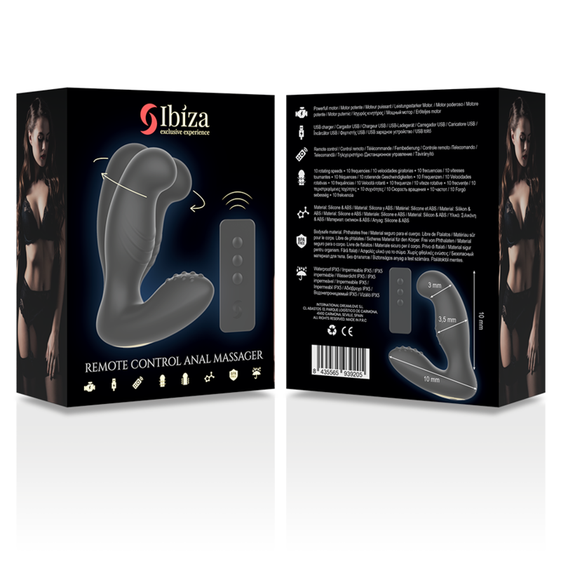 IBIZA - ΤΗΛΕΧΕΙΡΙΣΤΗΡΙΟ ΠΡΩΚΤΙΚΟΥ ΜΑΣΑΖ 10 x 3,5 CM