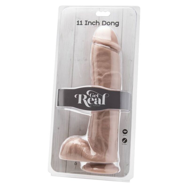 GET REAL - Ομοίωμα Πέους 28 ΕΚ. με Δέρμα από Μπάλες