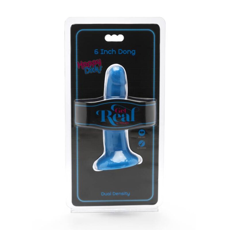 GET REAL - HAPPY DICKS DONG 12 CM ΜΠΛΕ