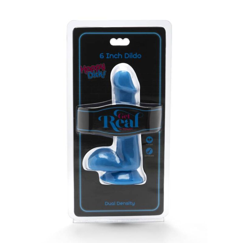 GET REAL - HAPPY DICKS ΜΠΛΕ ΜΠΛΕ ΜΠΛΕ Ομοίωμα Πέους 12 CM