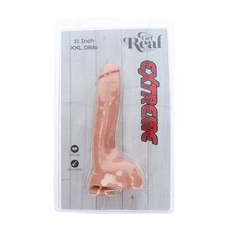 GET REAL - EXTREME XXL Ομοίωμα Πέους 28 CM Δέρμα