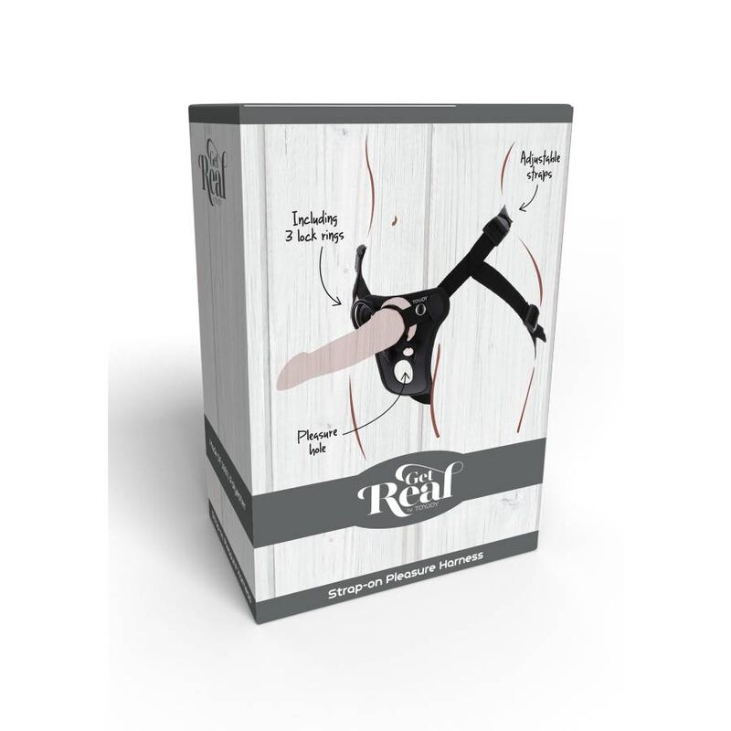 GET REAL - ΖΩΝΗ ΑΠΟΛΑΥΣΗΣ STRAP-ON ΜΑΥΡΗ