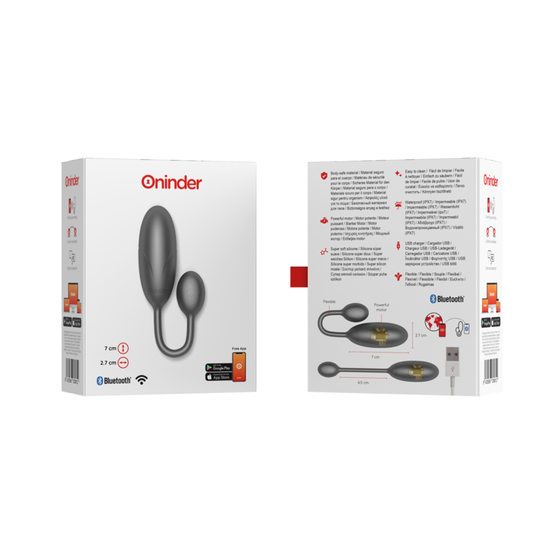 ONINDER - ΔΟΝΗΤΙΚΟ ΑΥΓΟ DENVER ΜΑΥΡΟ 7 X 2,7 CM ΔΩΡΕΑΝ ΕΦΑΡΜΟΓΗ