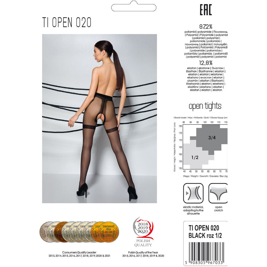PASSION - TIOPEN 020 ΜΑΥΡΟ ΚΑΛΣΟΝ 1/2 20 DEN