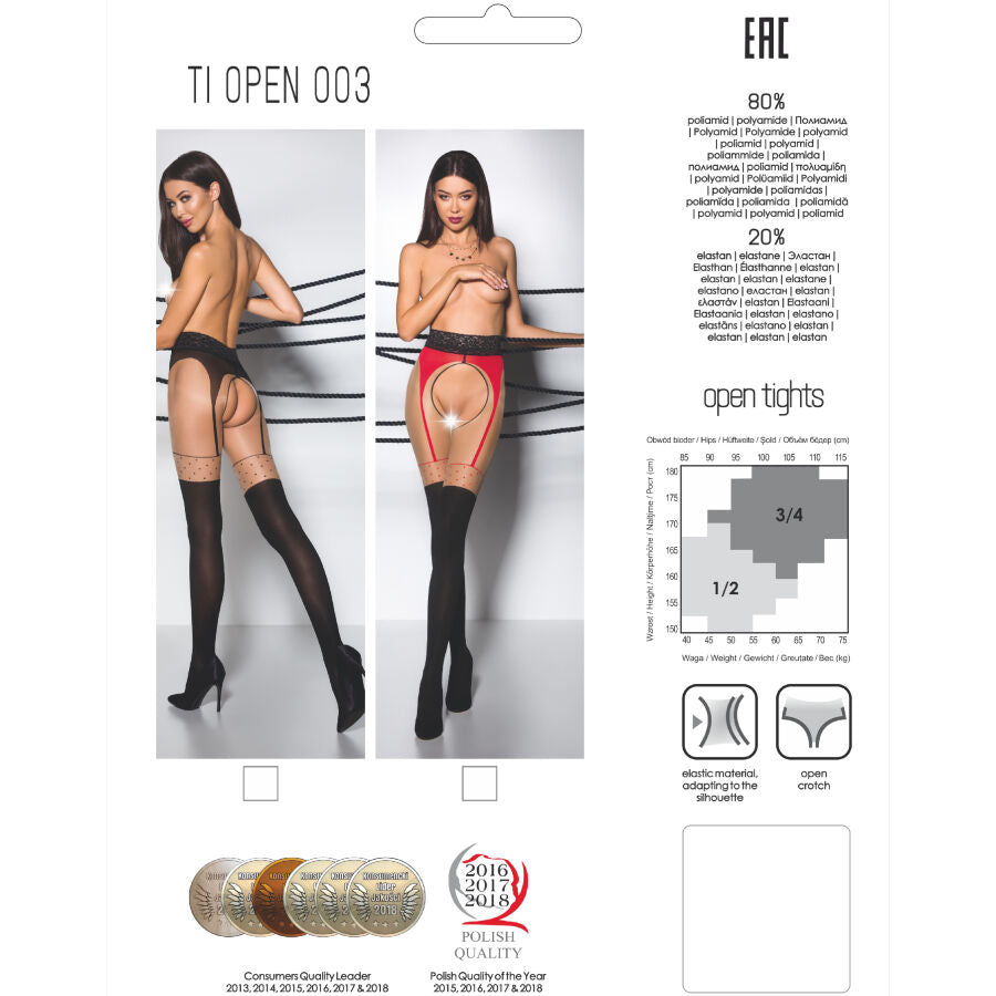 PASSION - TIOPEN 003 ΜΑΥΡΟ ΚΑΛΣΟΝ 1/2 20/40 DEN