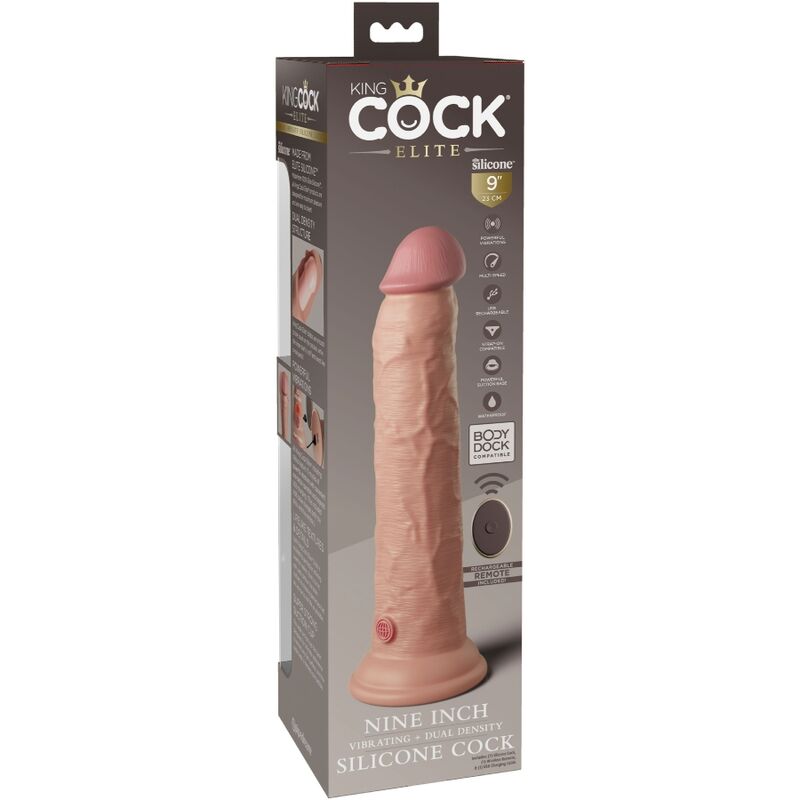 KING COCK - ELITE REALISTIC ΔΟΝΗΤΗΣ DILDO & ΤΗΛΕΧΕΙΡΙΣΤΗΡΙΟ ΣΙΛΙΚΟΝΗΣ 23 ΕΚ.