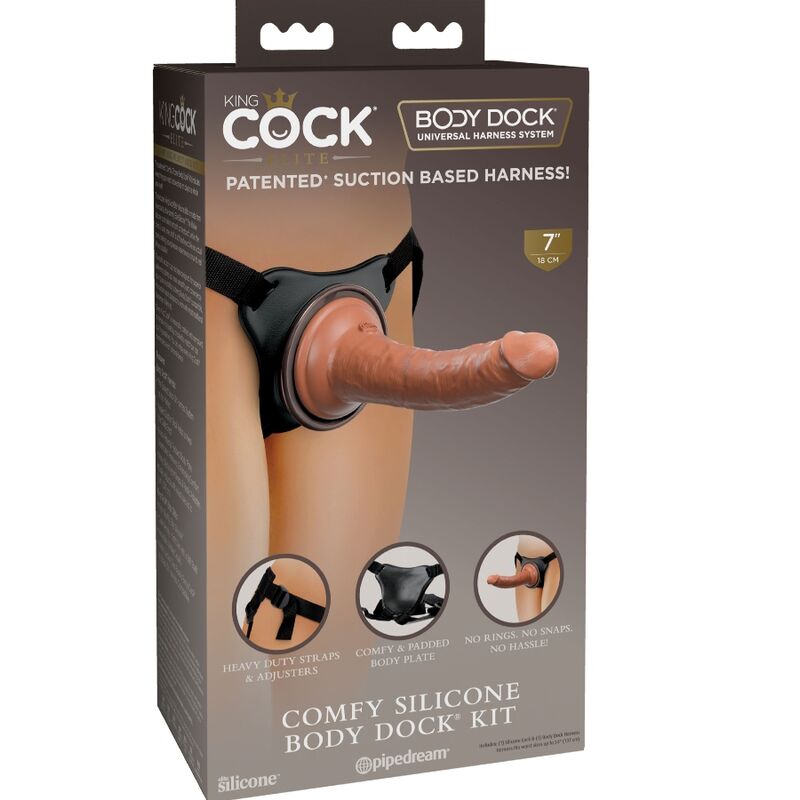 KING COCK - ELITE ΑΝΕΤΗ ΡΥΘΜΙΖΟΜΕΝΗ ΖΩΝΗ ΜΕ ΟΜΟΙΩΤΗΡΑ 17,8 ΕΚ.