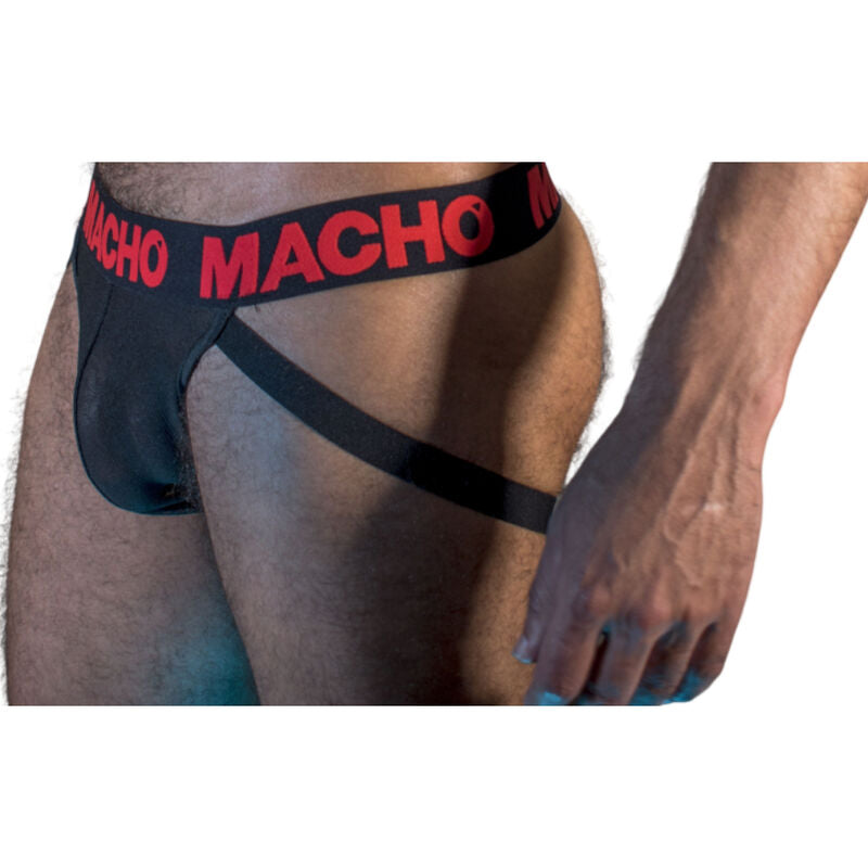 MACHO - MX26X2 JOCK ΜΑΥΡΟ/ΚΟΚΚΙΝΟ XL