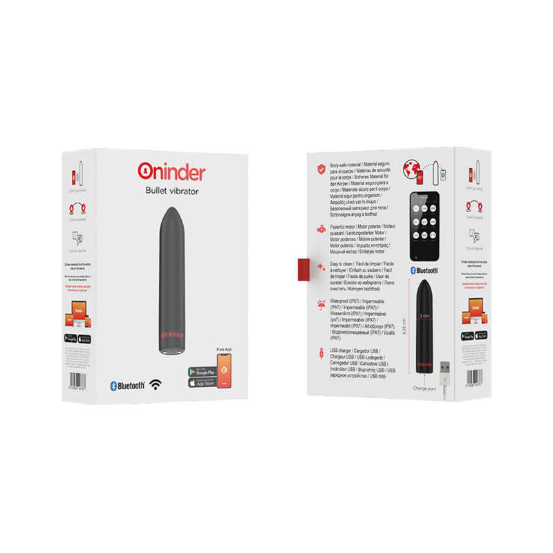 ONINDER - ΔΟΝΗΤΗΣ BERLIN BULLET ΜΑΥΡΟΣ 9 ΛΕΙΤΟΥΡΓΙΕΣ 8,5 X 2 CM - ΔΩΡΕΑΝ ΕΦΑΡΜΟΓΗ