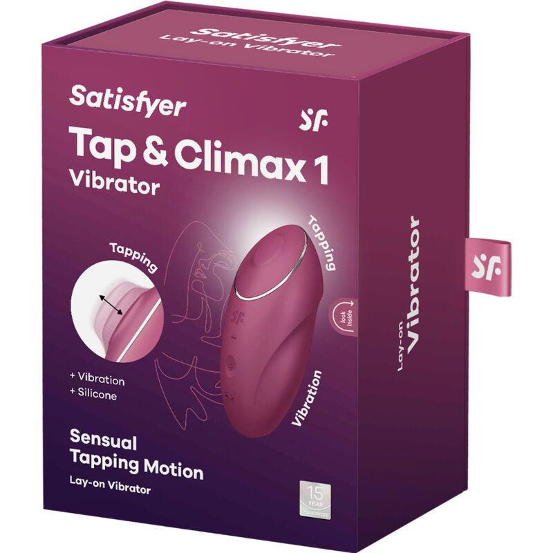 SATISFYER - ΔΟΝΗΤΗΣ TAP & CLIMAX 1 ΚΟΚΚΙΝΟΣ