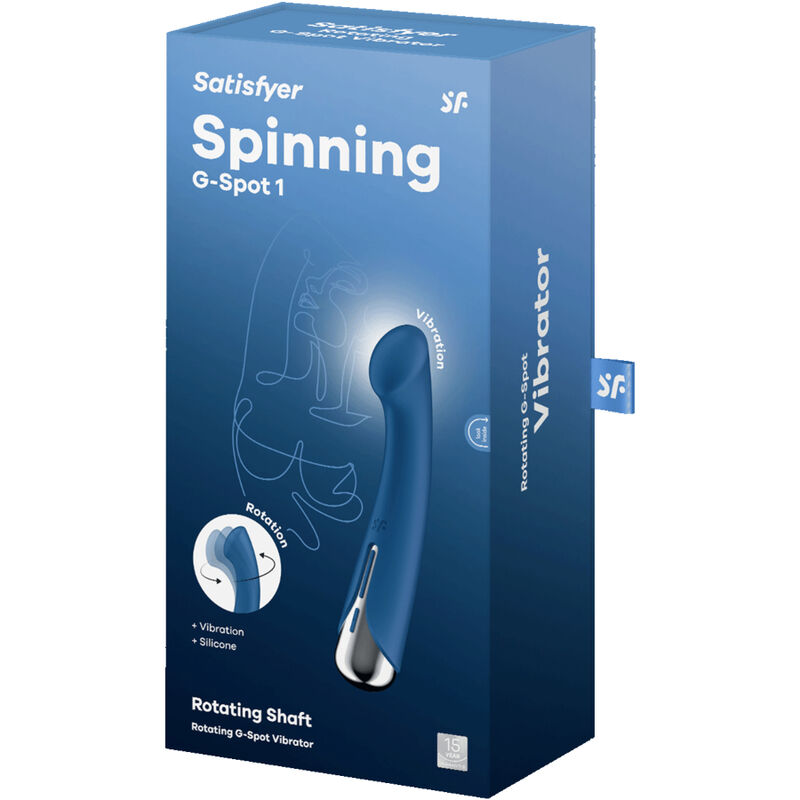 SATISFYER - ΔΟΝΗΤΗΣ SPINNING G-SPORT 1 ΠΕΡΙΣΤΡΟΦΙΚΟΣ ΜΠΛΕ