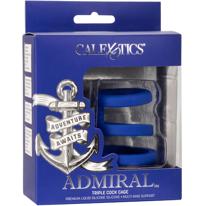 CALEXOTICS - ADMIRAL ΤΡΙΠΛΟ ΚΛΟΥΒΙ ΠΕΤΡΩΝ ΜΠΛΕ
