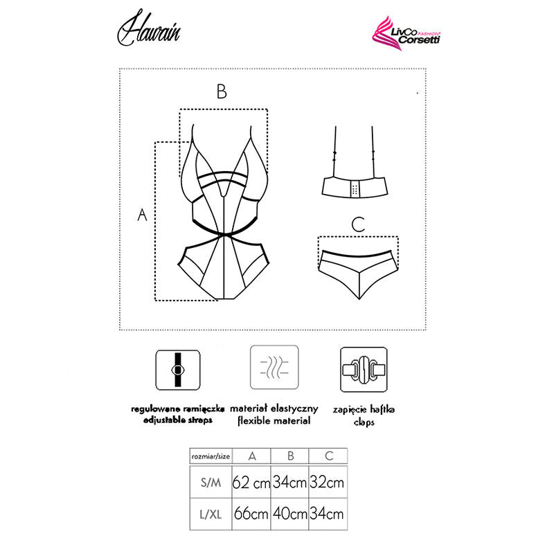 LIVCO CORSETTI FASHION - ΧΑΒΑΗ LC 90665 ΣΩΜΑ ΜΑΥΡΟ