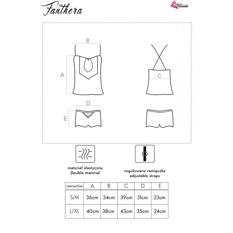 LIVCO CORSETTI FASHION - FANTHERA LC 90561 ΜΠΛΕ ΠΟΥΚΑΜΙΣΟ + ΣΟΡΤΣ