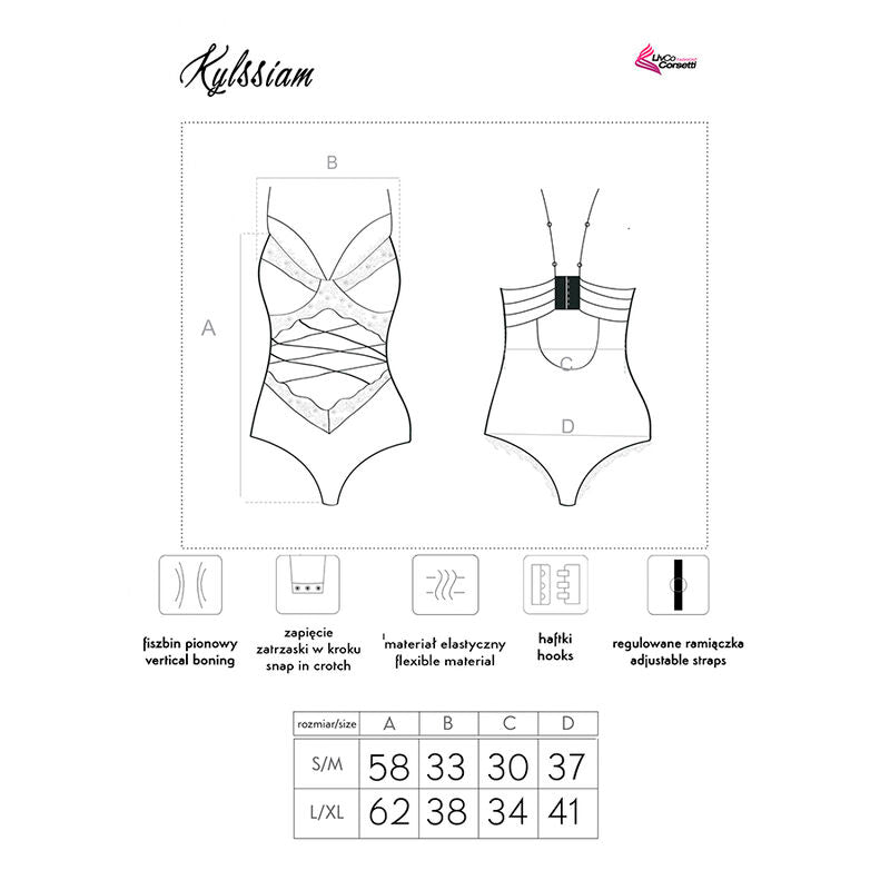 LIVCO CORSETTI FASHION - KYLSSIAM LC 90613 ΣΩΜΑ ΜΑΥΡΟ L/XL
