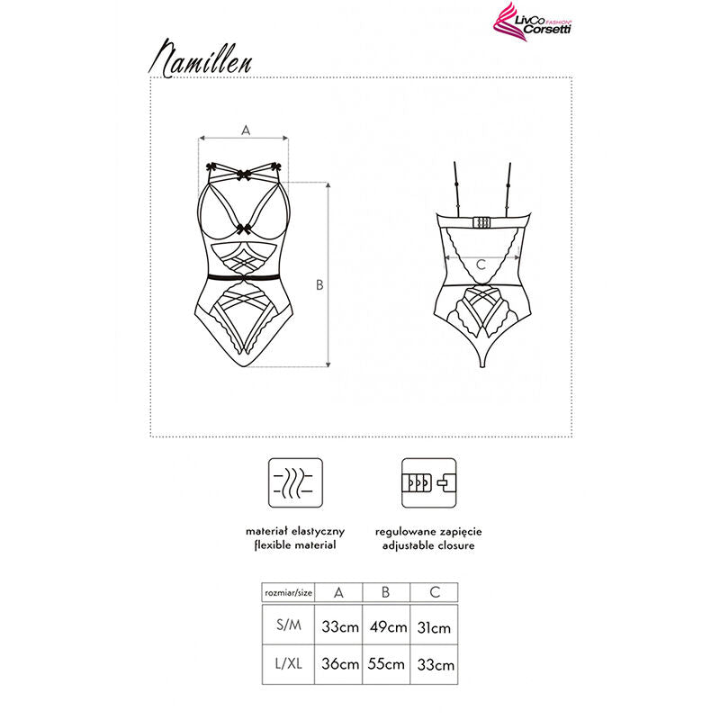 LIVCO CORSETTI FASHION - NAMILLEN LC 90528 ΣΩΜΑ ΜΑΥΡΟ