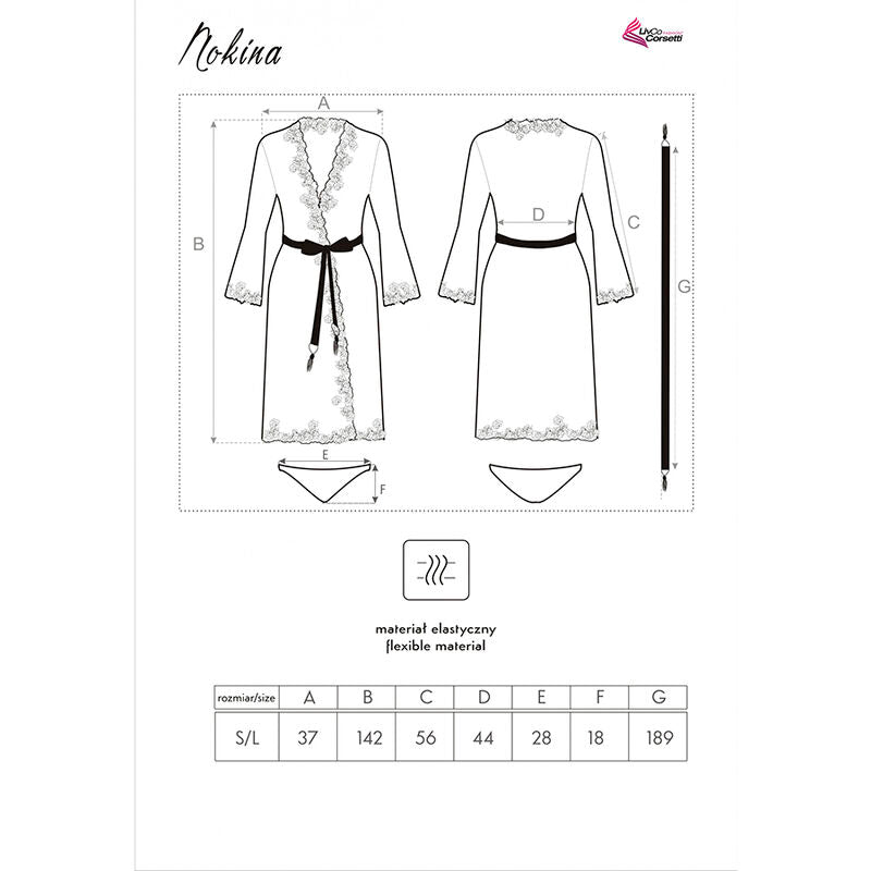 LIVCO CORSETTI FASHION - NOKINA LC XG055 ΦΟΡΕΜΑ + ΕΣΩΡΟΥΧΟ ΜΑΥΡΟ ΕΝΑ ΜΕΓΕΘΟΣ