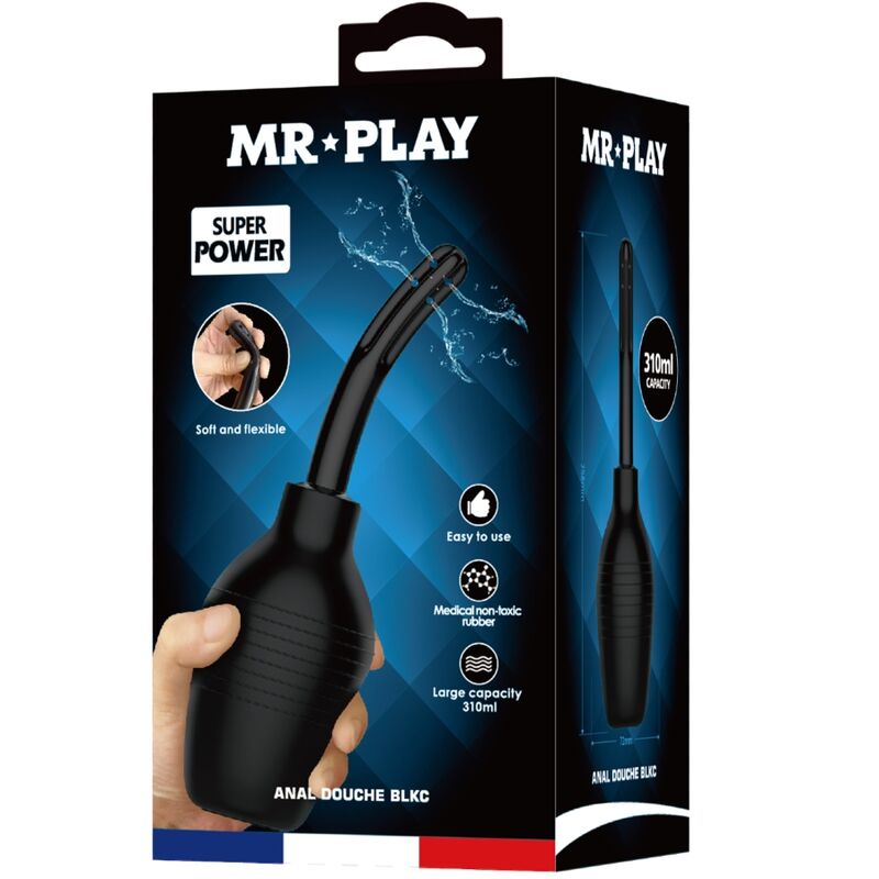 MR PLAY - Πρωκτικό Ντους Μαύρο Super Power Μαύρο