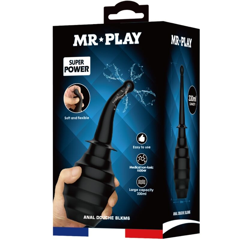 MR PLAY - Πρωκτικό Ντους BLKM6 SUPER POWER Μαύρο
