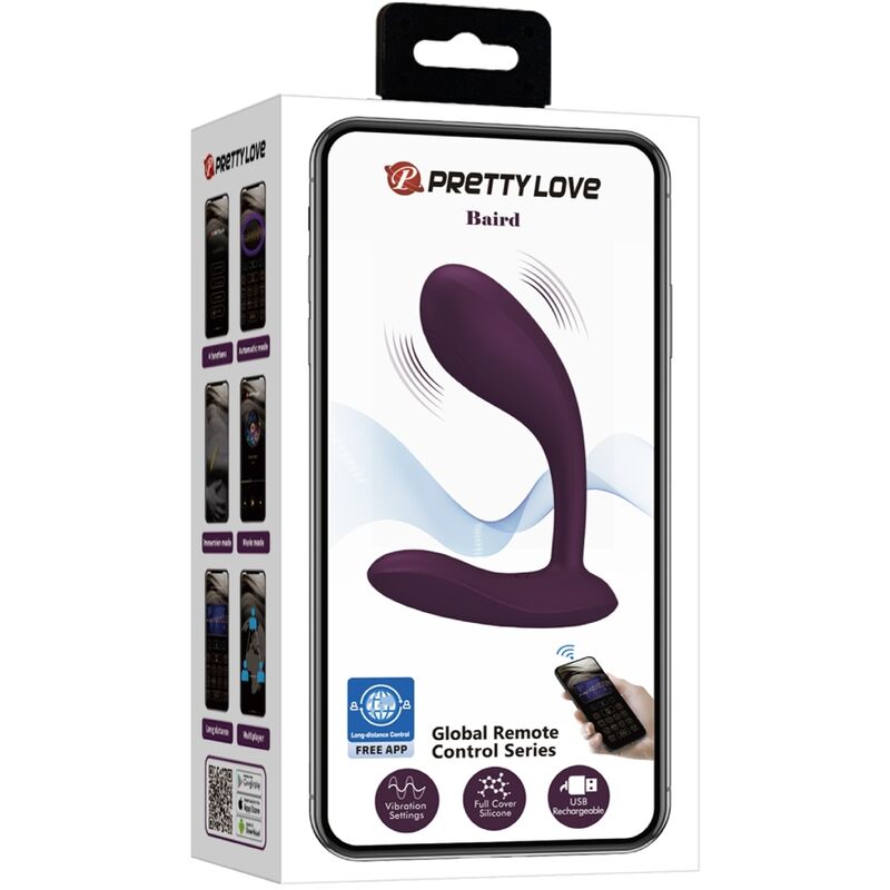 PRETTY LOVE - BAIRD G-SPOT 12 Δονήσεων ΕΠΑΝΑΦΟΡΤΙΖΟΜΕΝΗ ΕΦΑΡΜΟΓΗ LILA