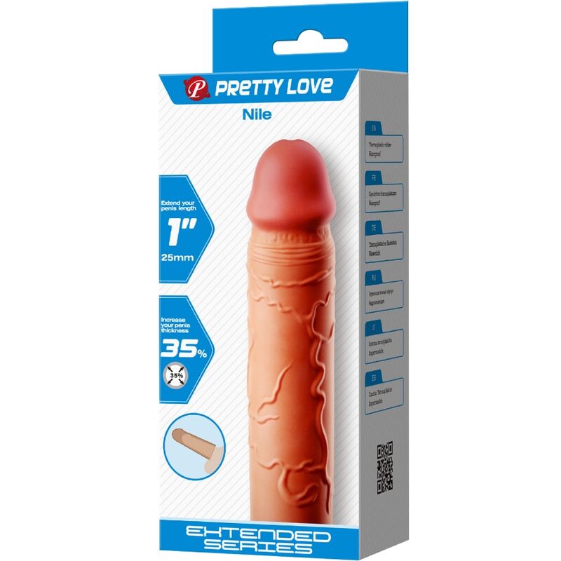 PRETTY LOVE - NILE PENIS EXTENDER ΚΑΛΥΜΜΑ ΜΕ ΣΑΡΚΑ