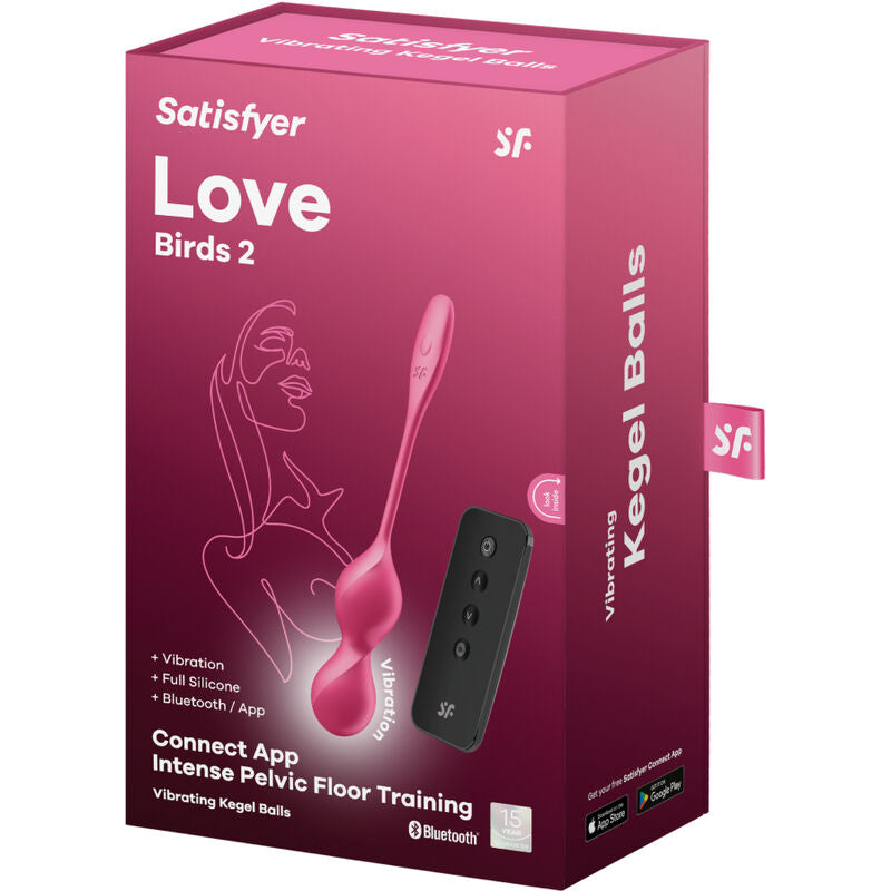 SATISFYER - LOVE BIRDS 2 ΔΟΝΟΥΜΕΝΕΣ ΜΠΑΛΕΣ ΚΕΓΚΕΛ + ΔΩΡΕΑΝ ΕΦΑΡΜΟΓΗ