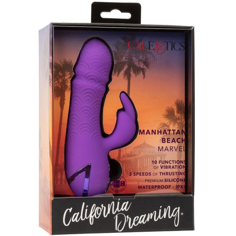 CALEXOTICS - ΔΟΝΗΤΗΣ MANHATTAN BEACH MARVEL RABBIT PURPLE ΑΠΟ ΤΗΝ CALIFORNIA DREAMING