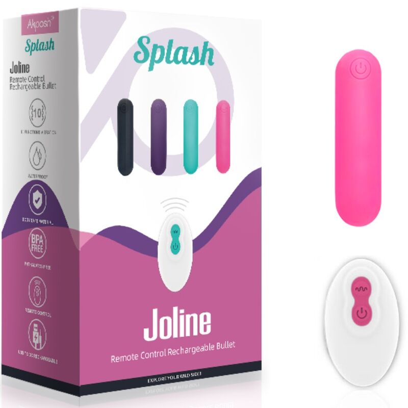 ARMONY - ΔΟΝΗΤΗΣ SPLASH JOLINE ΤΗΛΕΧΕΙΡΙΣΤΗΡΙΟ ΣΙΛΙΚΟΝΗΣ BULLET 10 ΔΟΝΗΣΕΙΣ 65 X 15 CM ΡΟΖ