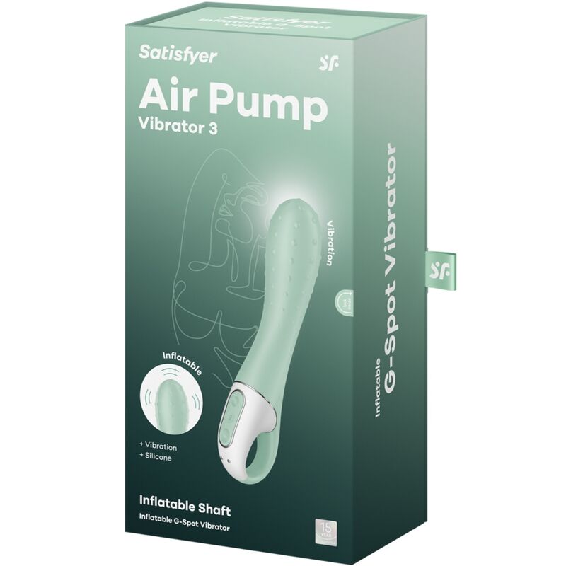 SATISFYER - ΔΟΝΗΤΗΣ ΑΕΡΑ ΜΕ 3 ΦΟΥΣΚΩΤΑ ΣΗΜΕΙΑ G ΜΙΝΤ