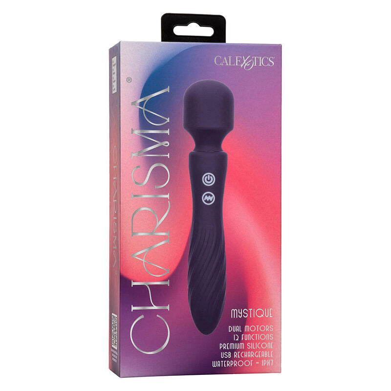 CALEXOTICS - CHARISMA MYSTIQUE ΜΑΣΑΖ ΔΙΠΛΩΝ ΚΙΝΗΤΗΡΩΝ 12 ΛΕΙΤΟΥΡΓΙΩΝ 20,5 CM X 4,5 CM ΜΩΒ