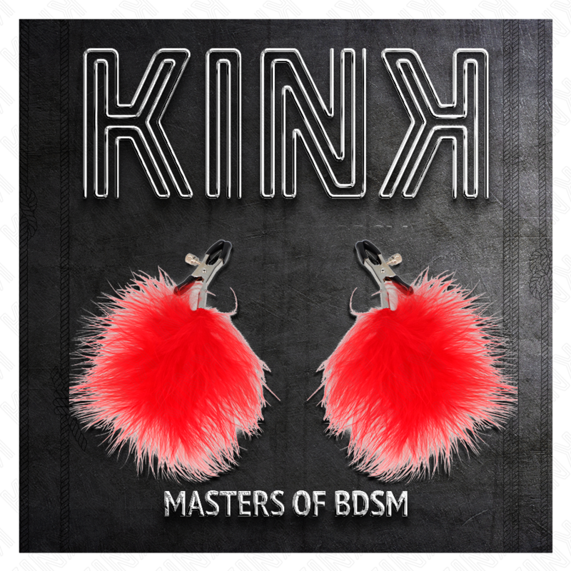 KINK - Σφιγκτήρας θηλής με φτερά, κόκκινος 7 cm