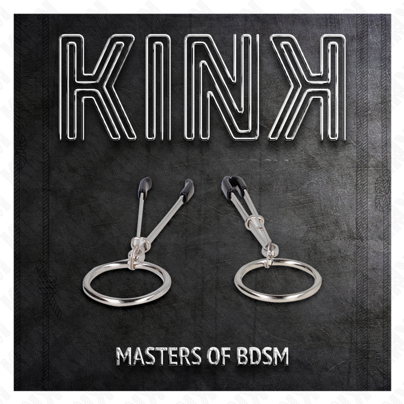 Σφιγκτήρες θηλών KINK - Λεπτοί με δακτύλιο O-RING 7 cm