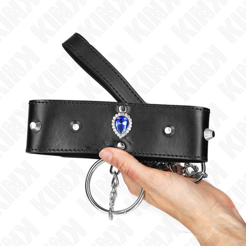 KINK - ΚΟΛΙΕ 65 ΕΚ. ΜΕ ΛΟΥΡΑΚΙ ΜΕ ΜΠΛΕ ΡΙΑΜΑΝ ΡΥΘΜΙΖΟΜΕΝΟ 36-43 ΕΚ. X 5 ΕΚ.