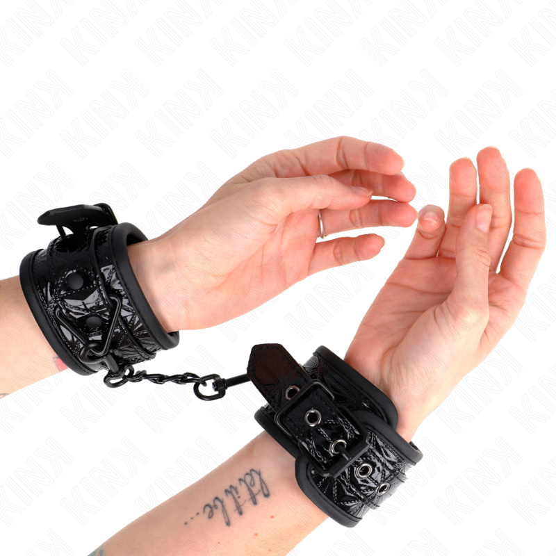 KINK - ΜΑΥΡΟΙ ΚΑΡΠΟΙ ΜΕ ΣΧΕΔΙΟ ΡΙΑΜΑΝΤΙ ΡΥΘΜΙΖΟΜΕΝΟΙ 17-26 CM X 5,5 CM