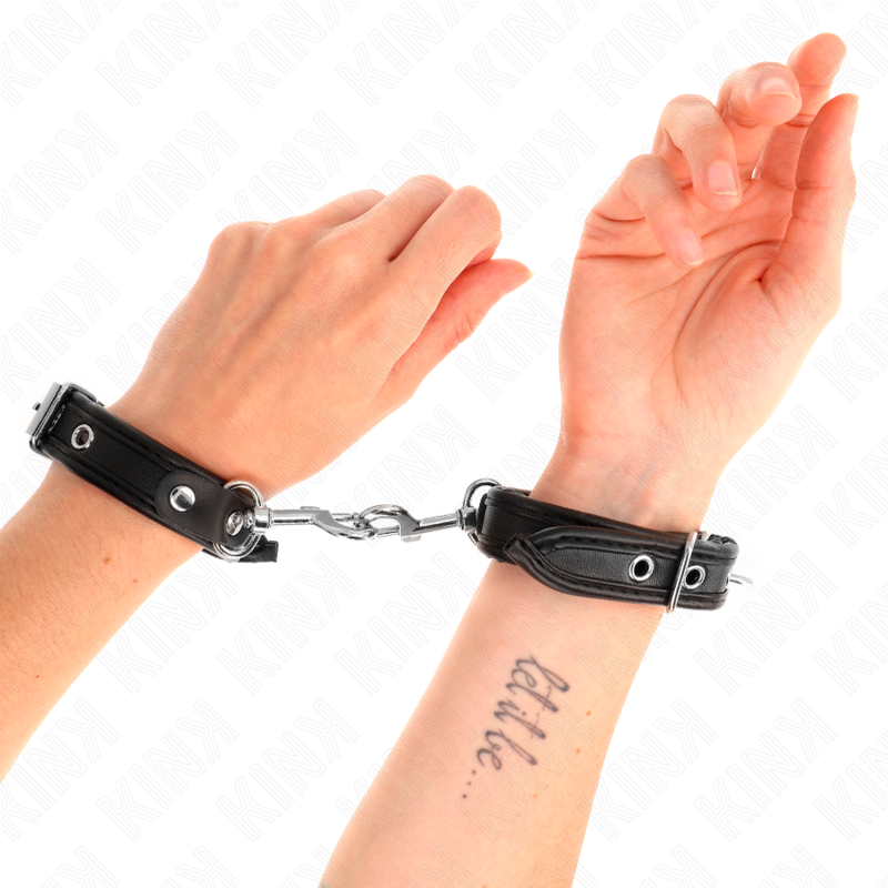KINK - ΜΙΝΙ ΜΑΥΡΑ ΒΡΑΧΙΟΛΙ ΜΕ ΡΥΘΜΙΖΟΜΕΝΑ ΤΡΟΧΙΑ 16-22 CM X 2 CM