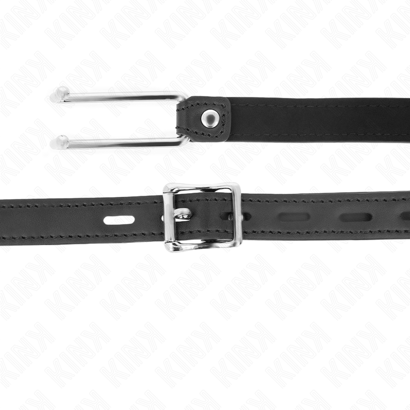 KINK - ΜΕΤΑΛΛΙΚΟ ΓΑΝΤΖΟ ΦΙΜΩΤΗΡΑ 11,5 CM ΜΕ ΛΟΥΡΑΚΙ ΔΕΡΜΑΤΙΝΗΣ ΡΥΘΜΙΖΟΜΕΝΟ 39-58 CM X 2 CM