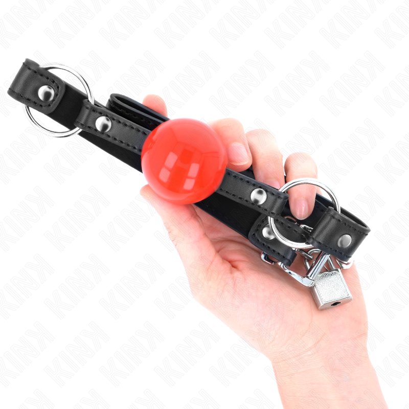 ΦΙΜΩΤΗΡΑΣ KINK - BALL 4 CM ΜΕ ΚΛΕΙΔΑΡΙΑ ΚΟΚΚΙΝΗ ΜΠΑΛΑ ΜΑΥΡΟ ΛΟΥΡΑΚΙ 60 x 2 CM