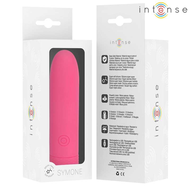 INTENSE - SYMONE USB ΕΠΑΝΑΦΟΡΤΙΖΟΜΕΝΗ ΔΟΝΟΥΜΕΝΗ ΣΦΑΙΡΑ 8 ΔΟΝΗΣΕΩΝ ΡΟΖ 10 X 2,2 CM
