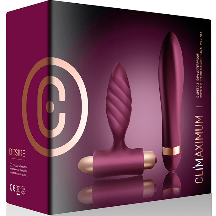 CLIMAXIMUM - DESIRE KIT ΣΤΡΙΦΤΟΣ ΔΟΝΗΤΗΣ + ΠΡΩΚΤΙΚΟ ΣΦΡΑΓΙΔΑ