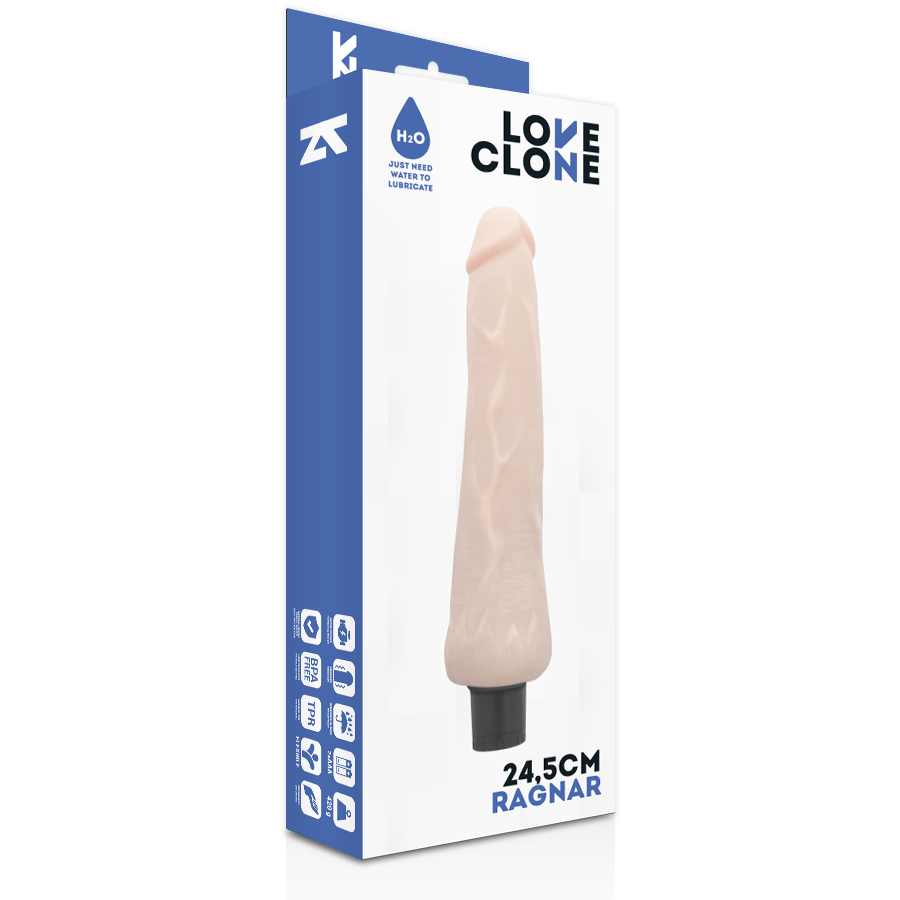 LOVECLONE - ΔΟΝΗΤΗΣ ΑΥΤΟΛΙΠΑΝΤΙΚΟΣ RAGNAR 24,5 CM -O- 3,5 CM