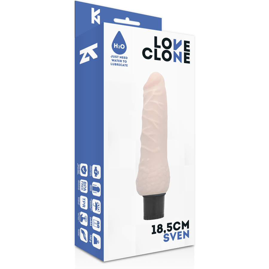 LOVECLONE - SVEN ΑΥΤΟΛΙΠΑΙΝΟΜΕΝΟΣ ΔΟΝΗΤΗΣ 18,5 CM -O- 3,3 CM
