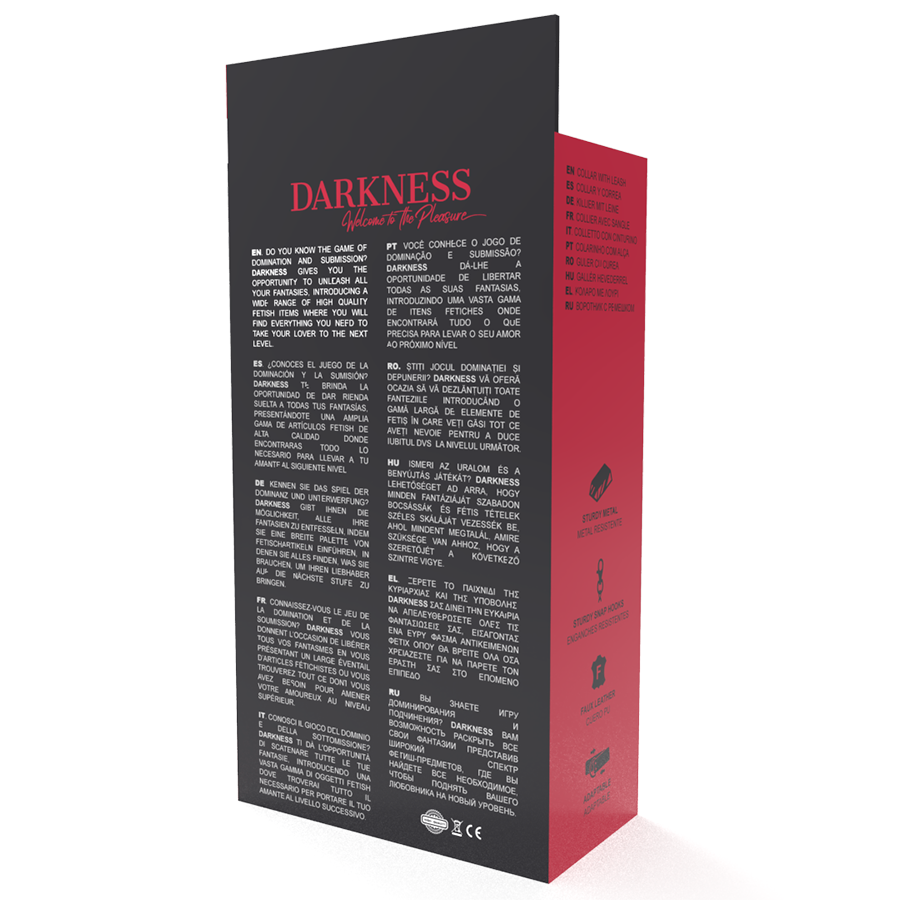 ΚΟΛΙΕ DARKNESS - ΣΤΑΣΗ ΘΕΣΗΣ ΜΕ ΔΕΡΜΑΤΙΝΗ ΑΛΥΣΙΔΑ